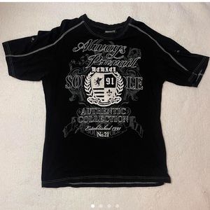 Always Prevail South Post Grunge Embroidered T-shirt